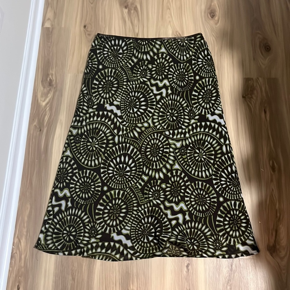 Cato women’s brown and green patterned skirt